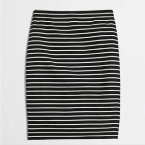 J.Crew striped pencil skirt